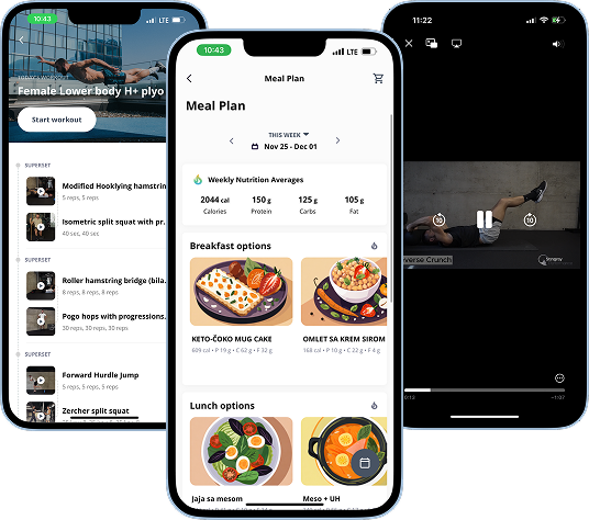 Mobile app screenshots